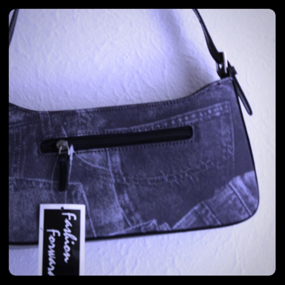 Jean print purse